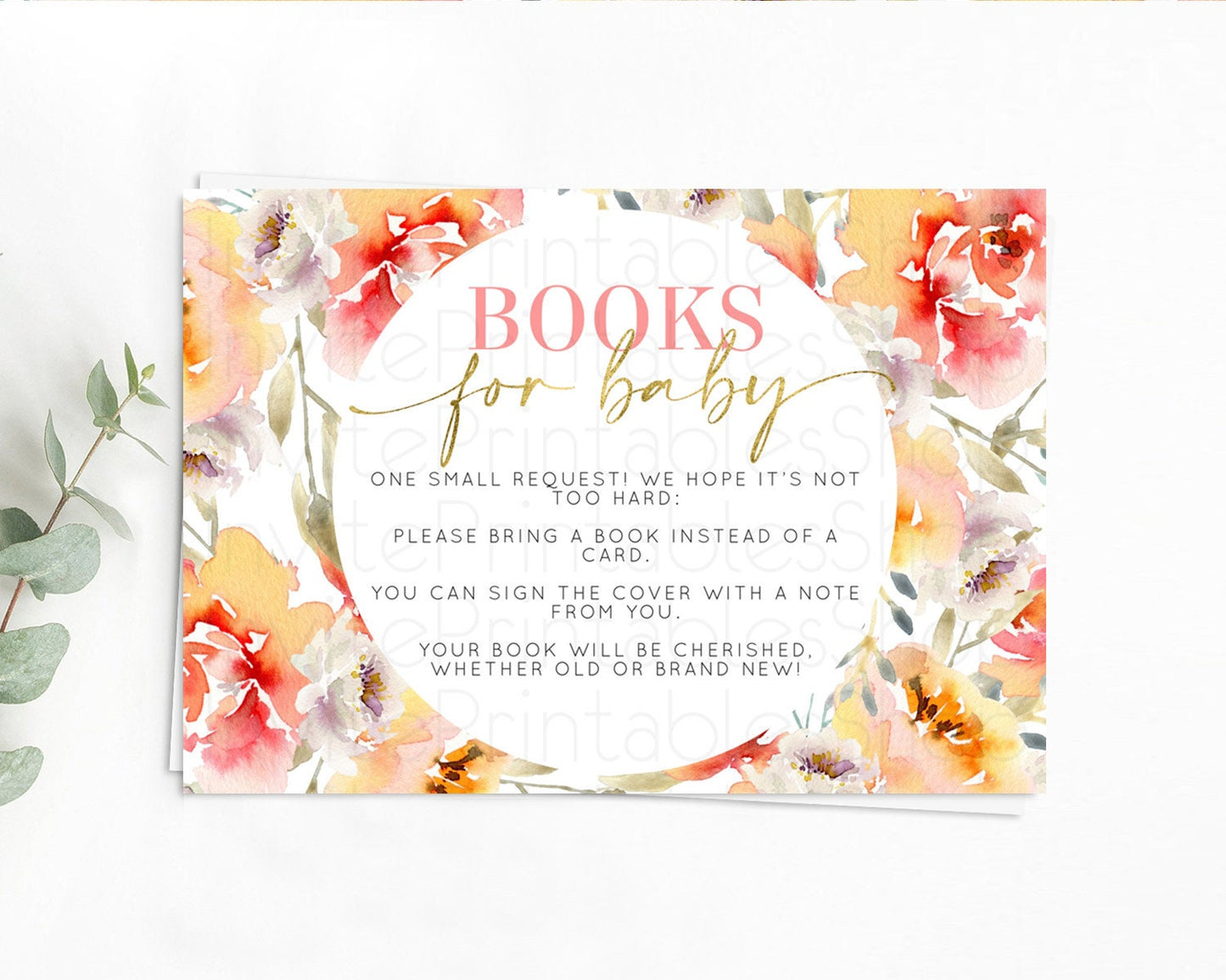 Secret Garden Books For Baby Card Boho Wildflower Book Insert Pastel Flower Garden Baby Shower Card Flower Guests Book Poem Request D10280