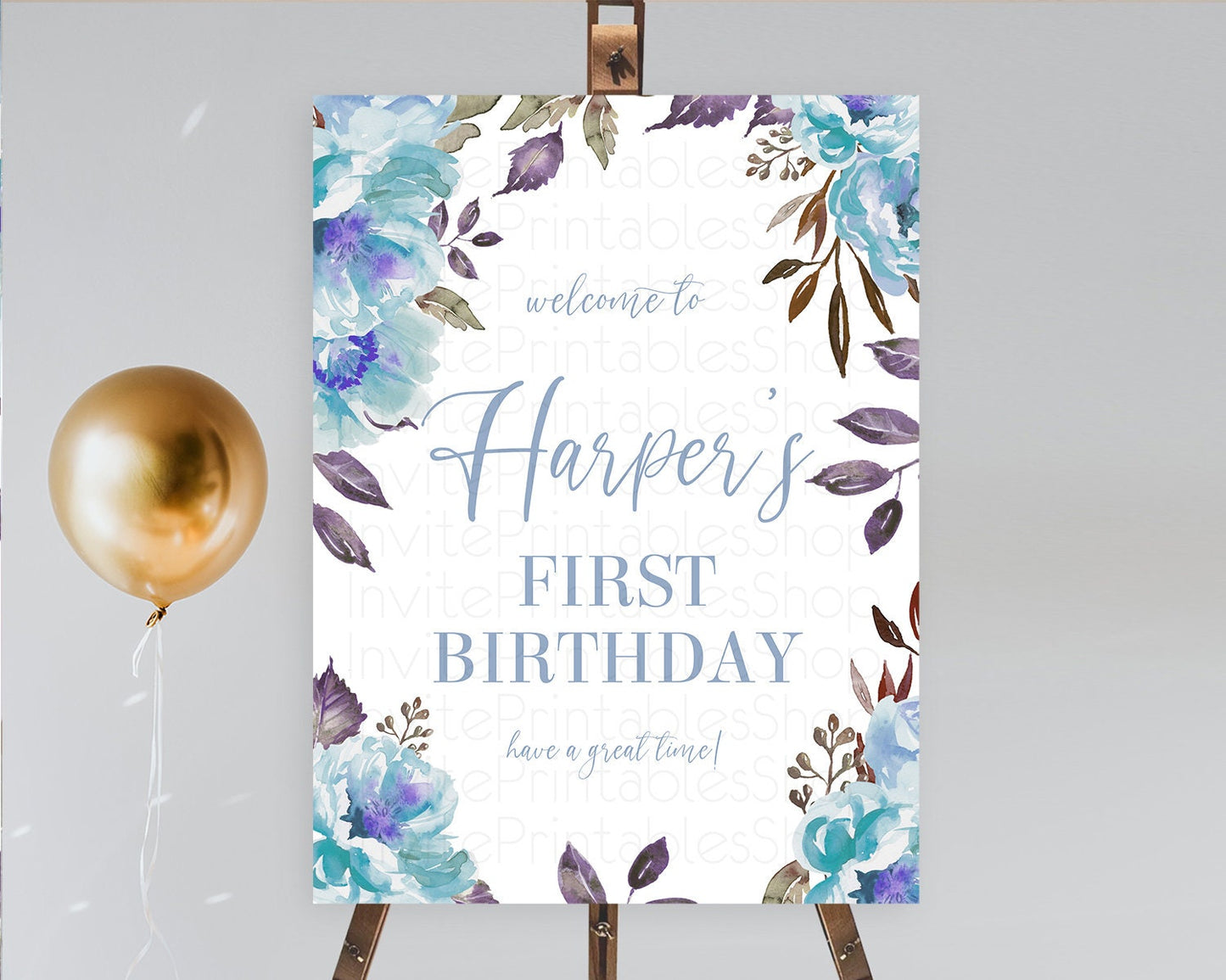 Secret Garden Welcome Sign Wildflower Welcome Board Pastel Flower Garden Welcome Poster Boho Wildflower First Birthday Welcome Sign D10730