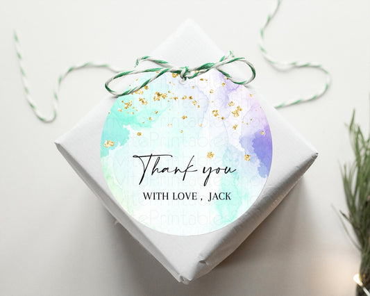 Editable Pastel Thank You Tags Rainbow Thank You Gift Tags Colorful Pastel F
