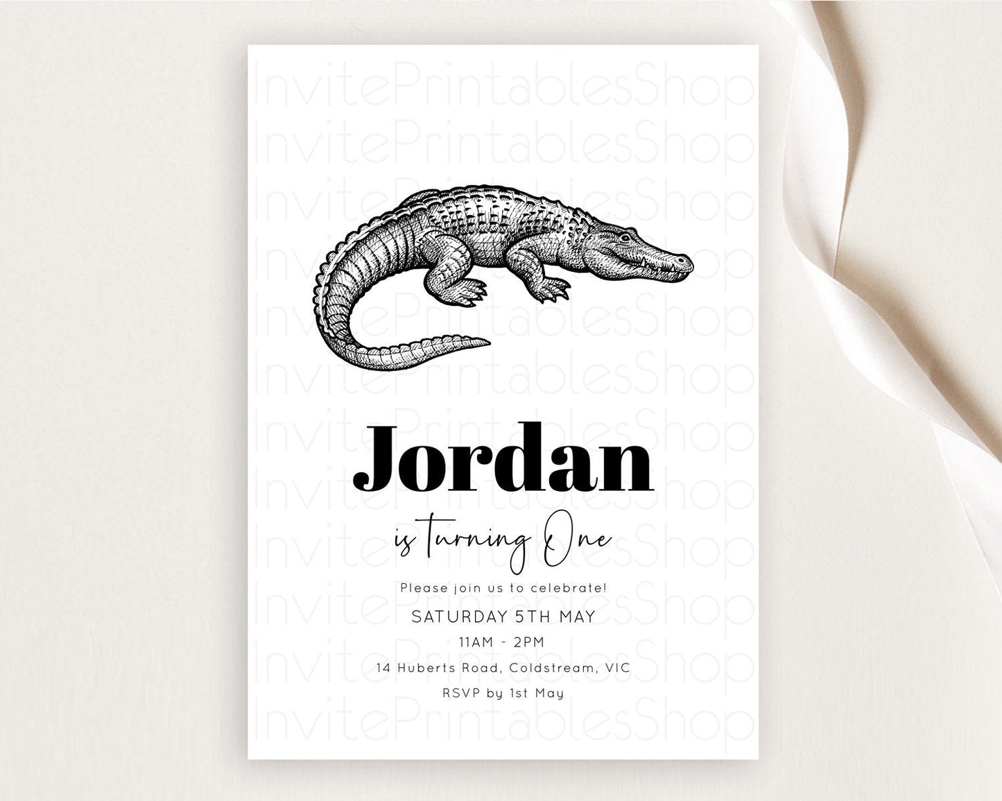 Crocodile Birthday Invitation Alligator Birthday Invitation Later Alligator Birthday Gator Swamp Birthday Invite Safari Crocodile D10286