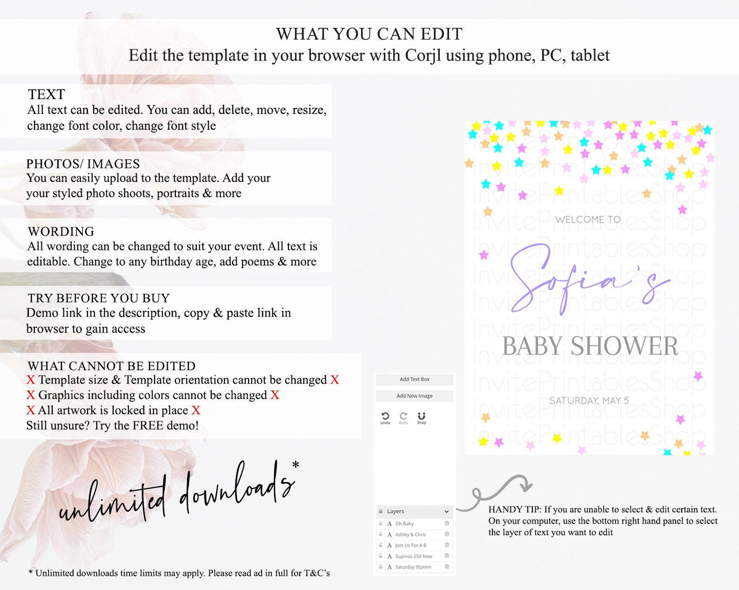 Star Baby Shower Welcome Board Pastel Stars Welcome Sign Shooting Star Rainbow Colorful Confetti Twinkle Little Star Welcome Sign D10397