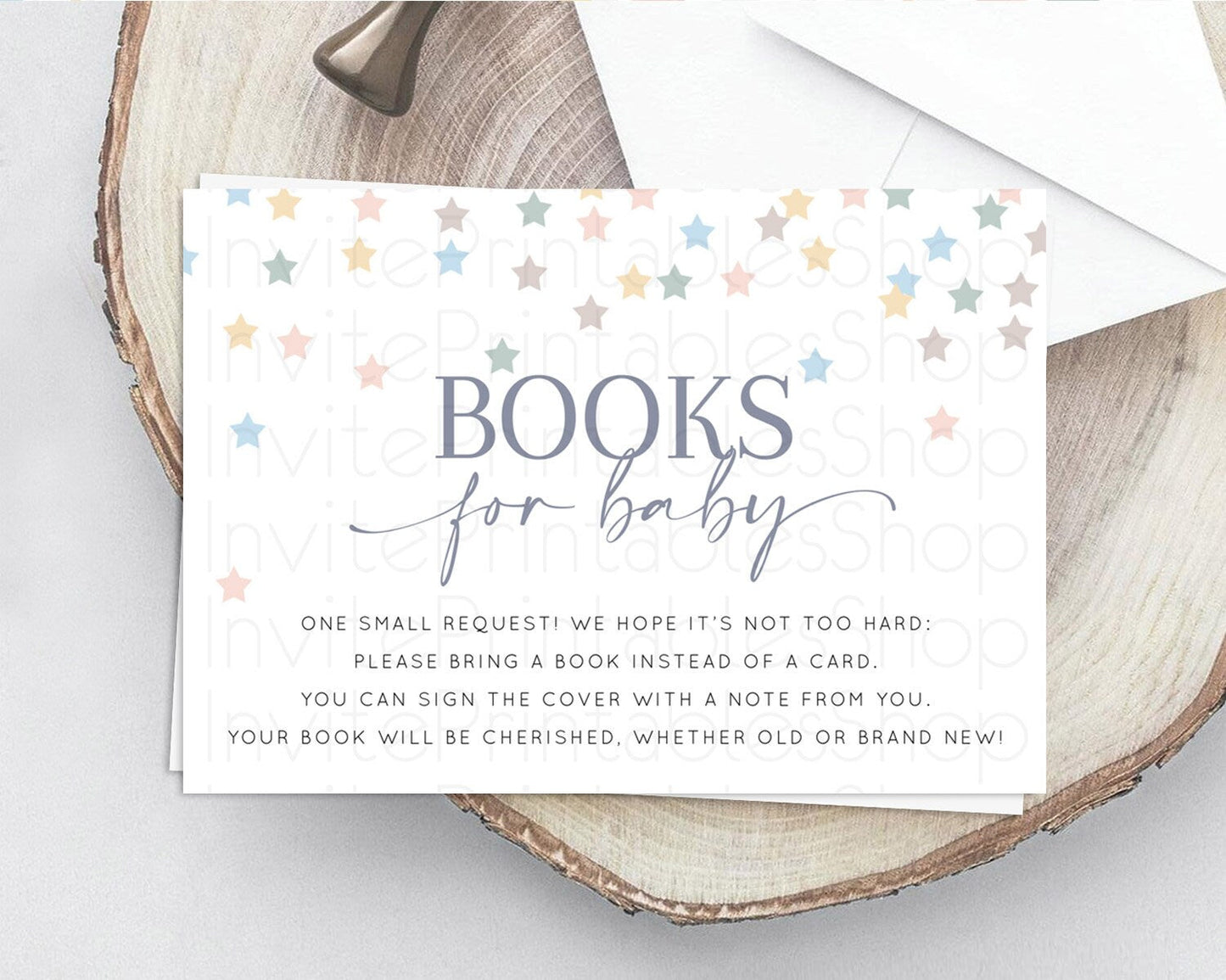 Pastel Star Books For Baby Card Shooting Star Book Insert Twinkle Little Star Book Card Rainbow Confetti Guests Book Poem Request D10795