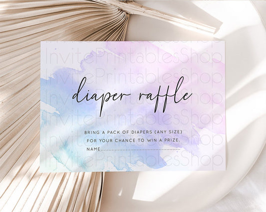 Editable Diaper Raffle Diaper Request Diaper Insert Card Baby Shower Diaper