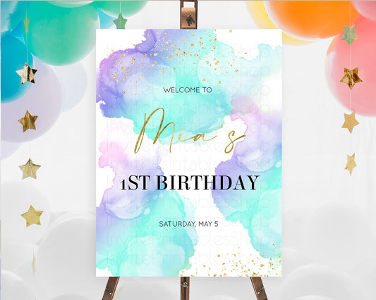 Editable Pastel Welcome Sign Pastel Rainbow Welcome Sign Colorful Rainbow Co