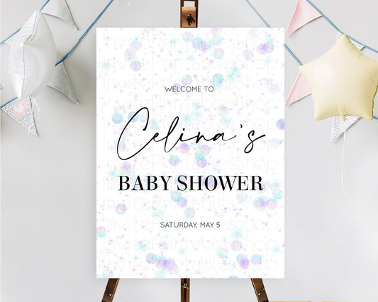 Editable Rainbow Welcome Sign Pastel Welcome Board Colorful Pastel Watercolo