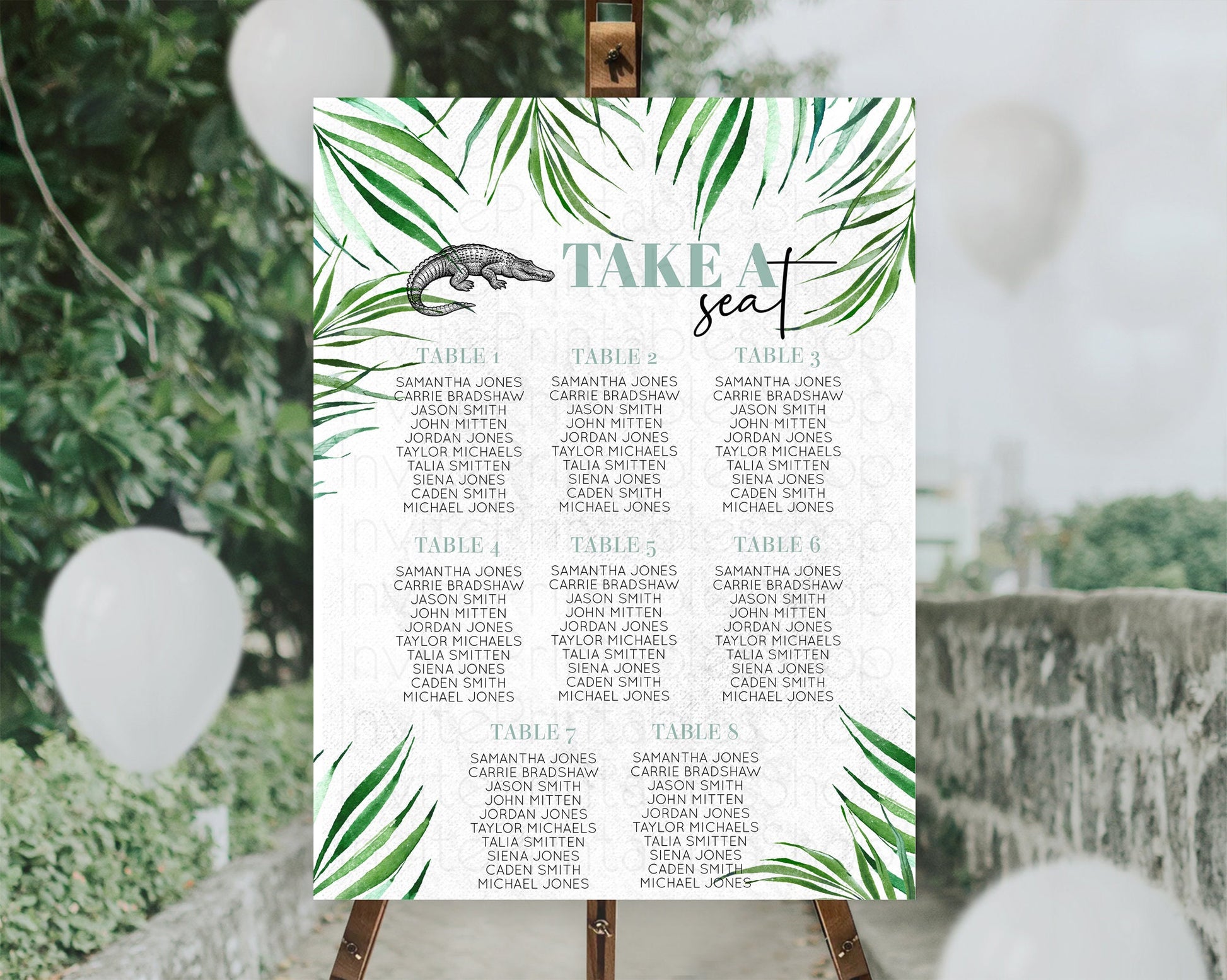 Editable Crocodile Seating Chart Alligator Seating Chart Later Alligator Bir