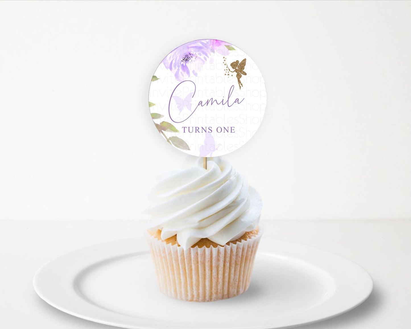 Fairy Cupcake Toppers Pastel Fairy Cupcake Toppers Fairy Floral Garden Cupcake Topper Enchanted Garden Floral Butterfly Party Décor D10910