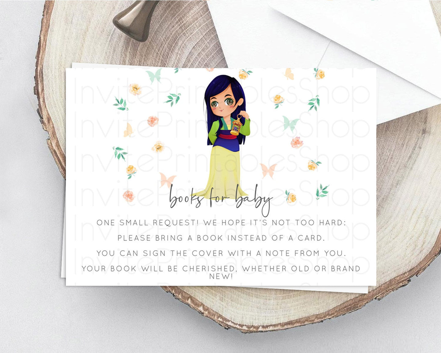 Editable Princess Books For Baby Card Castle Book Card Insert Secret Garden