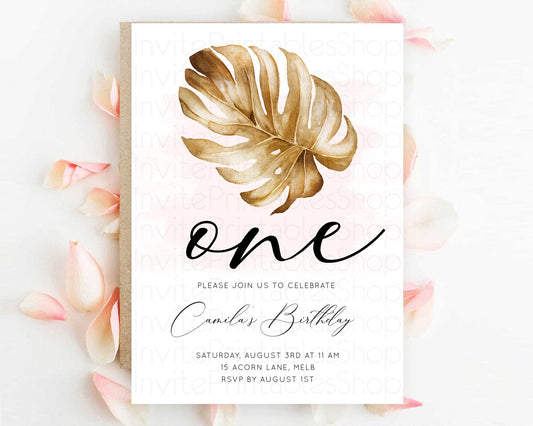 Editable Tropical Invitation Tropical Birthday Invitation Tropical Floral In