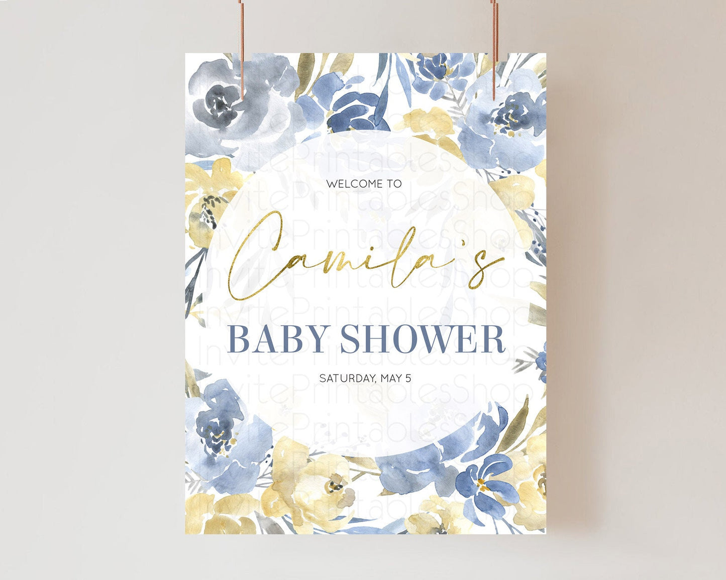 Secret Garden Baby Shower Welcome Sign Wildflower Welcome Board Pastel Flower Garden Welcome Poster Boho Wildflower Welcome Sign D10189