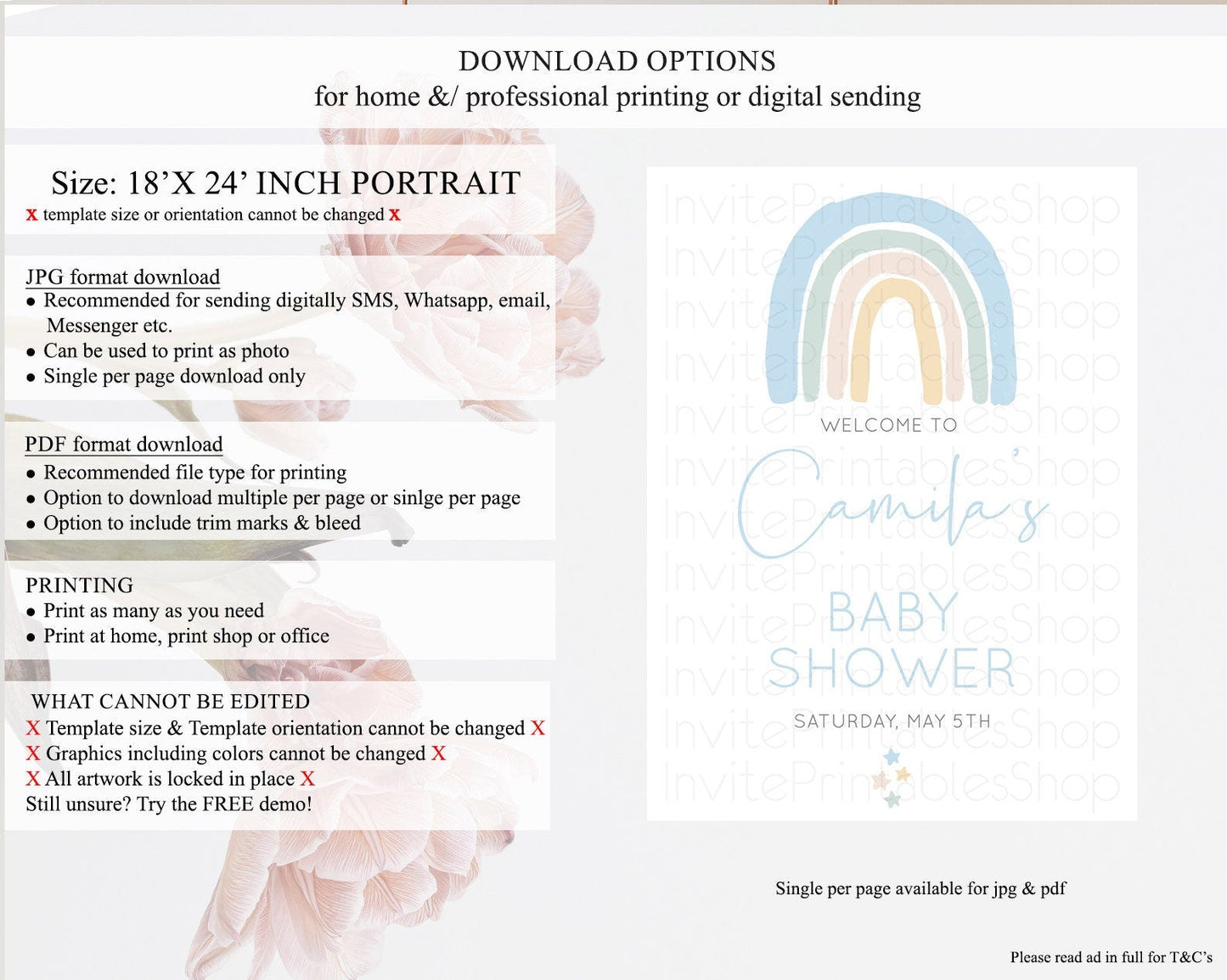 Pastel Rainbow Baby Shower Welcome Sign Boho Rainbow Welcome Board Rainbow Welcome Sign Pastel Welcome Decor Rainbow Welcome Sign D10200