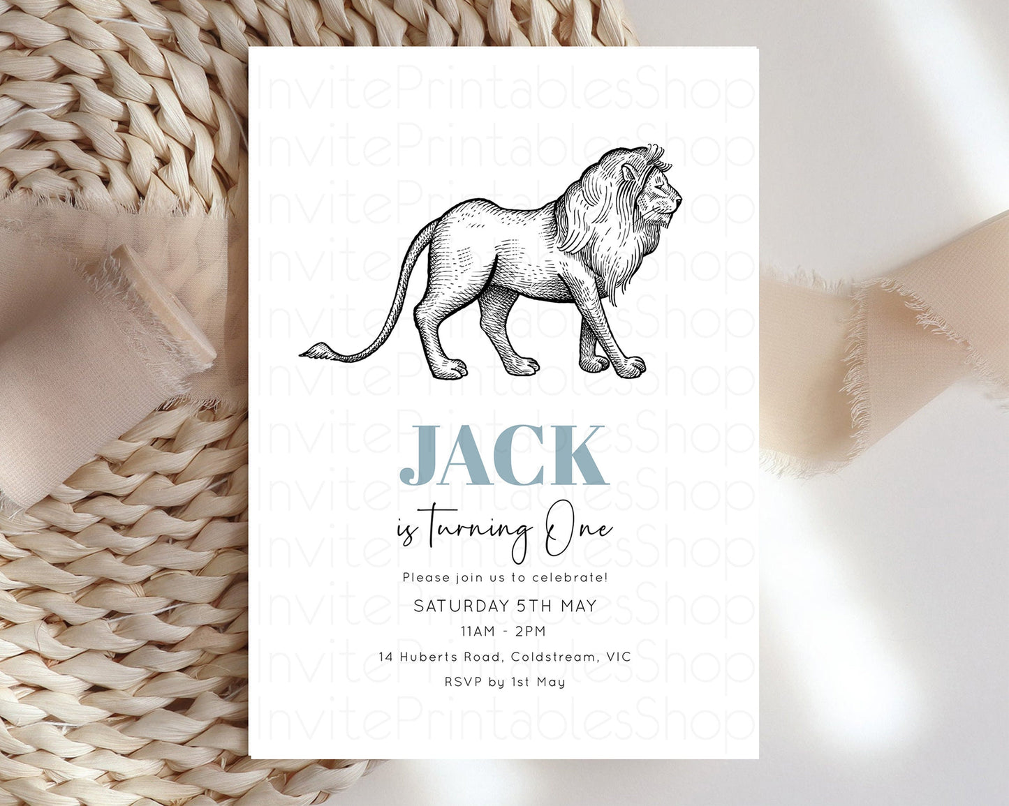 Lion Birthday Invitation Lion Invitation Wild One Invite Jungle Safari Adventure Zoo Party Wild Party Animal 1st 2nd 3rd Birthday 249