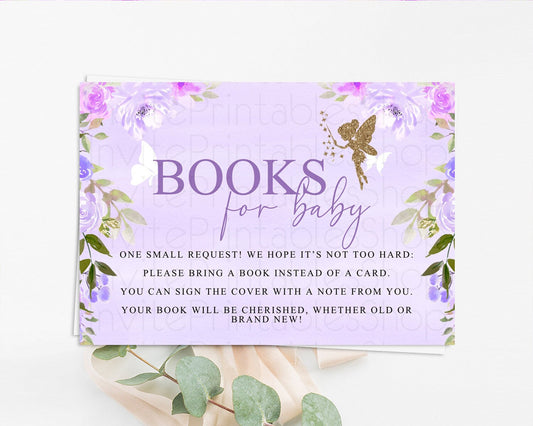 Editable Fairy Books For Baby Card Fairy Book Insert Enchanted Garden Fairy