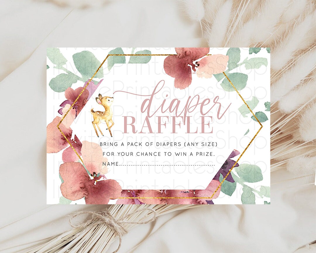 Diaper Raffle Diaper Request Diaper Insert Card Baby Shower Diaper Raffle Diaper Raffle Game Nappy Request Nappy Insert Card