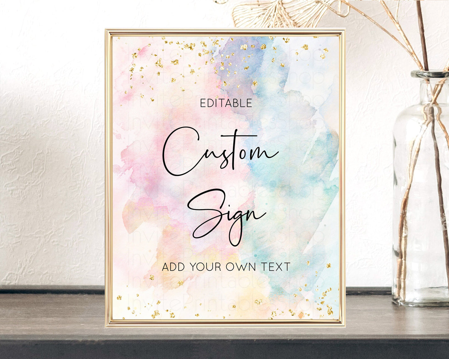 Sign Table Sign Table Signs Party Sign Birthday Sign Food Sign Custom Sign for Wedding Christening Birthday Baptism 8x10 276