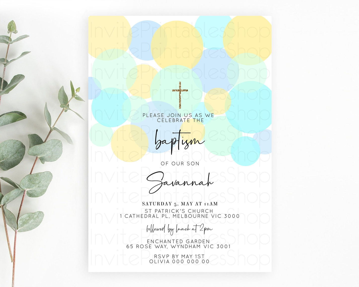 Pastel Baptism Invitation Pastel Confetti Baptism 1st Birthday Invitation Colorful Rainbow Confetti Bubbles Christening Invitation 100206