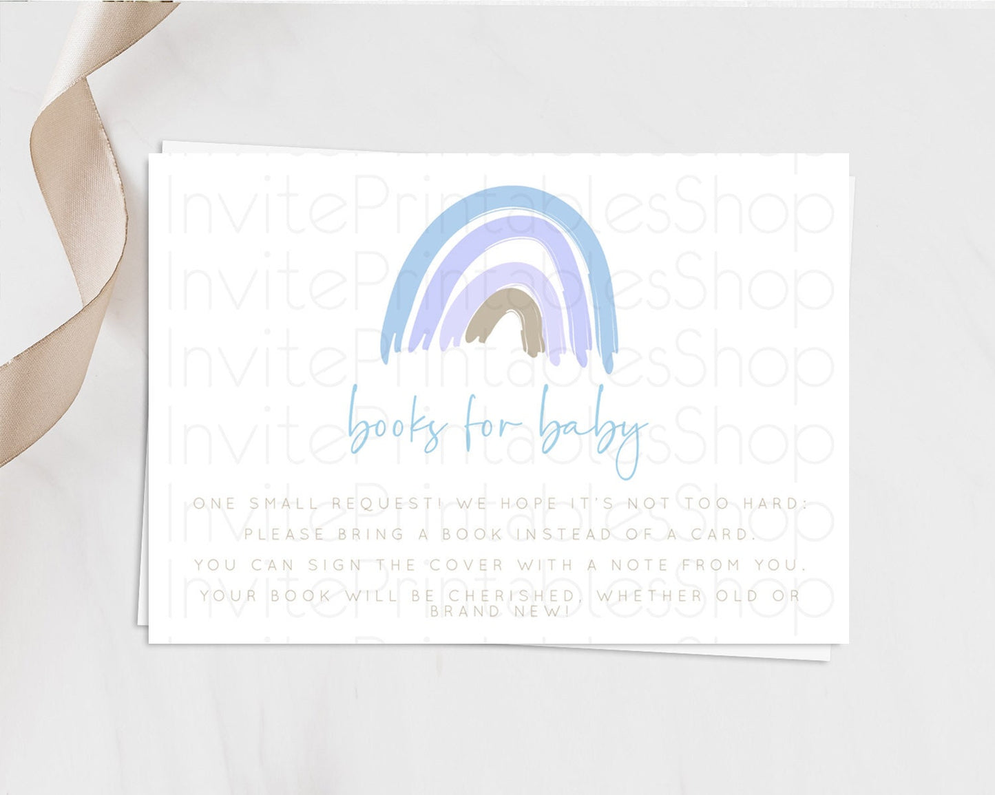 Pastel Rainbow Books For Baby Card Boho Rainbow Book Insert Boho Rainbow Book Card Pastel Watercolor Baby Shower Book Poem Request D10352