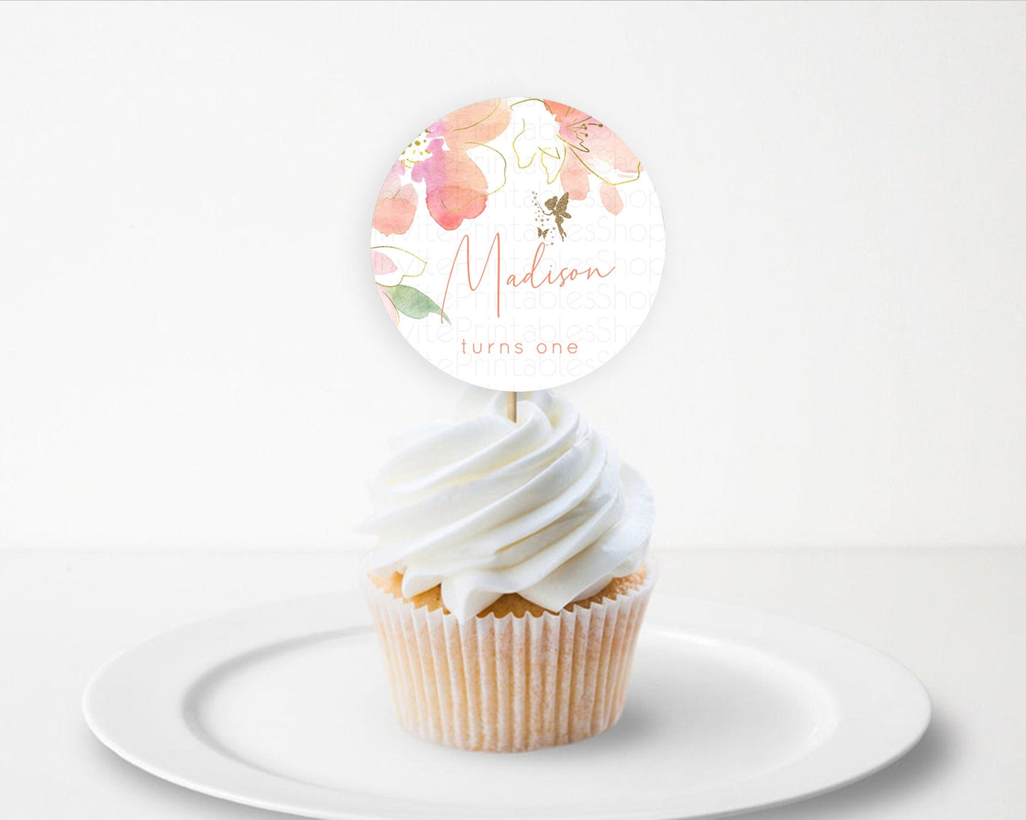 Fairy Cupcake Toppers Pastel Fairy Cupcake Toppers Fairy Floral Garden Cupcake Topper Enchanted Garden Floral Butterfly Party Décor D10934