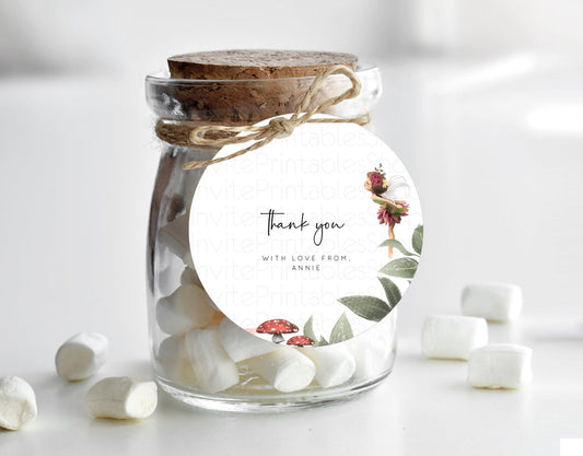 Editable Fairy Thank You Tags Fairy Thank You Gift Tags Enchanted Garden Pas