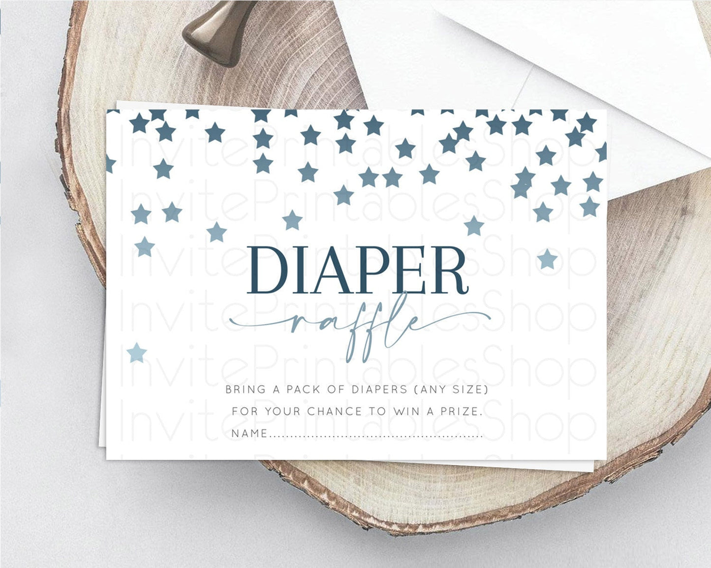 Pastel Star Diaper Raffle Card Shooting Star Diaper Raffle Insert Twinkle Little Star Diaper Ticket Rainbow Confetti Raffle Game D10308