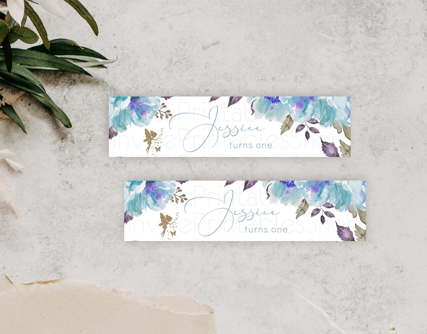 Fairy Water Label Enchanted Garden Pastel Floral Butterfly Party Decor Secret Garden Birthday Baptism Baby Shower Bridal Shower D10728