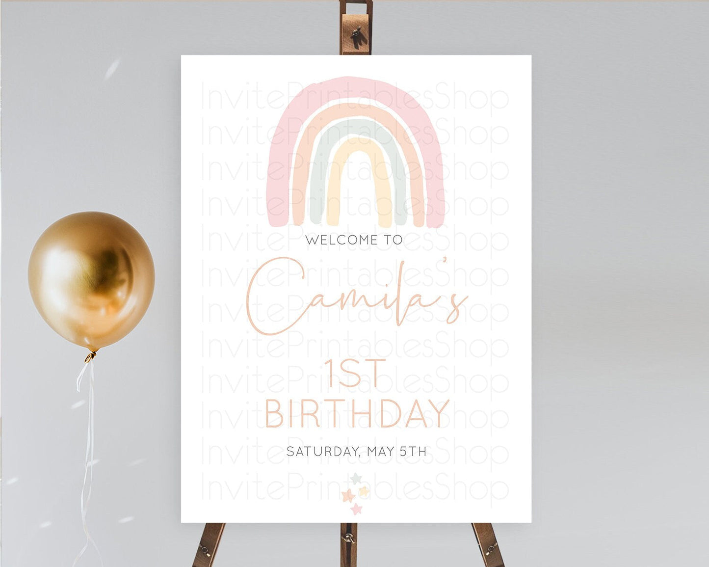 Pastel Rainbow Welcome Sign Boho Rainbow Welcome Board Rainbow Welcome Sign Pastel Welcome Decor Rainbow First Birthday Welcome Sign D10162