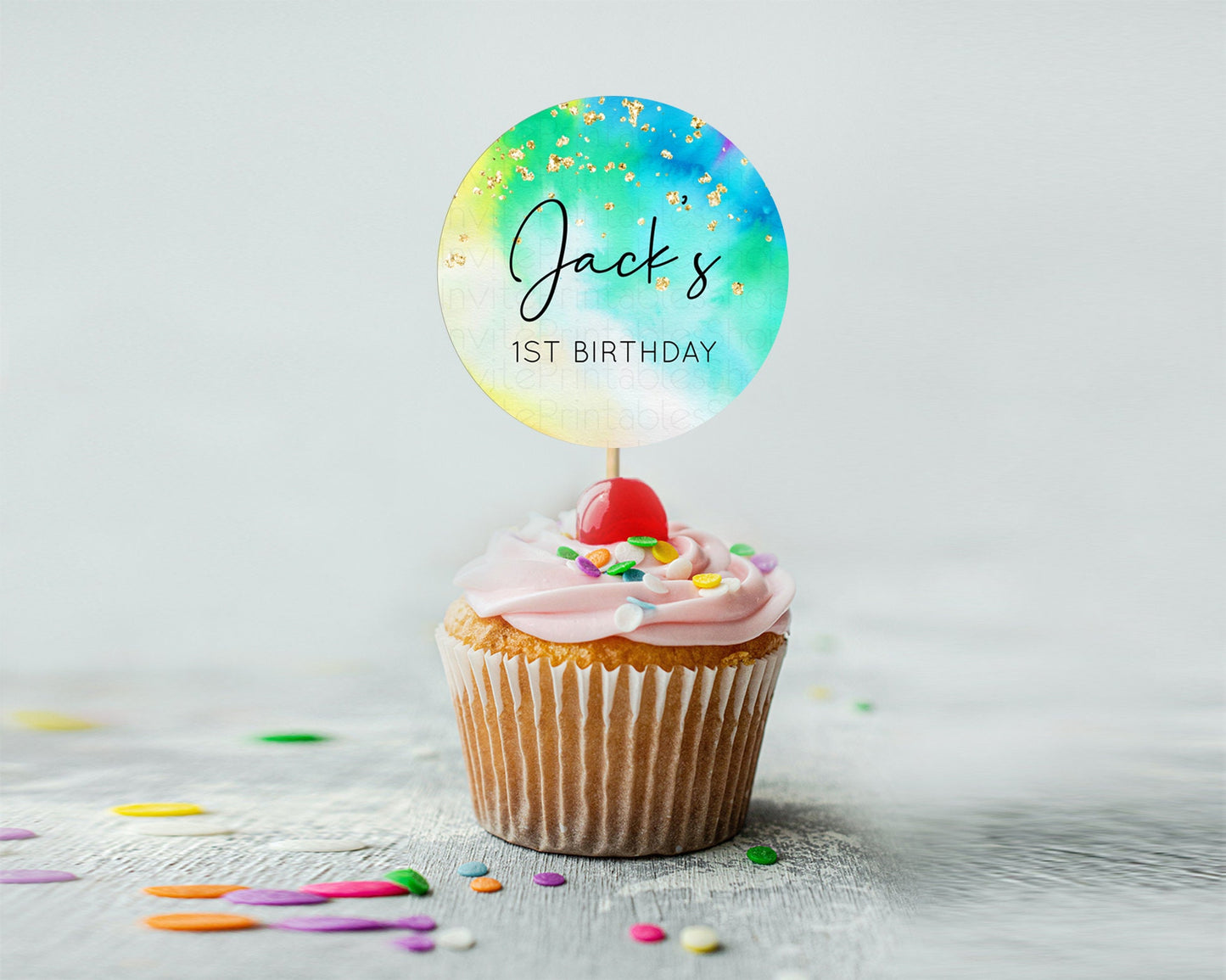 Editable Tie Dye Cupcake Toppers Rainbow Tie Dye Cupcake Toppers Rainbow Col