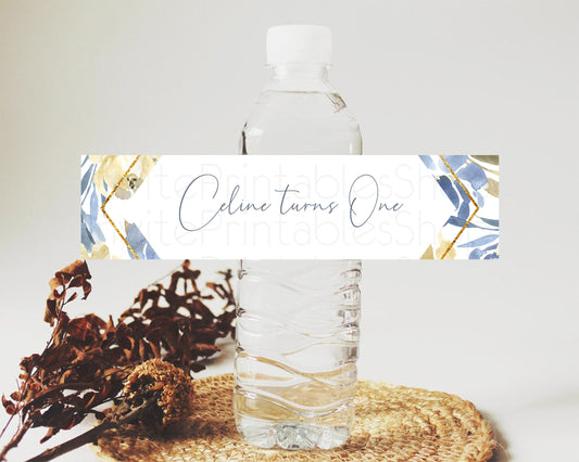 Editable Wildflower Water Label Template Secret Garden Water Label Pastel Fl