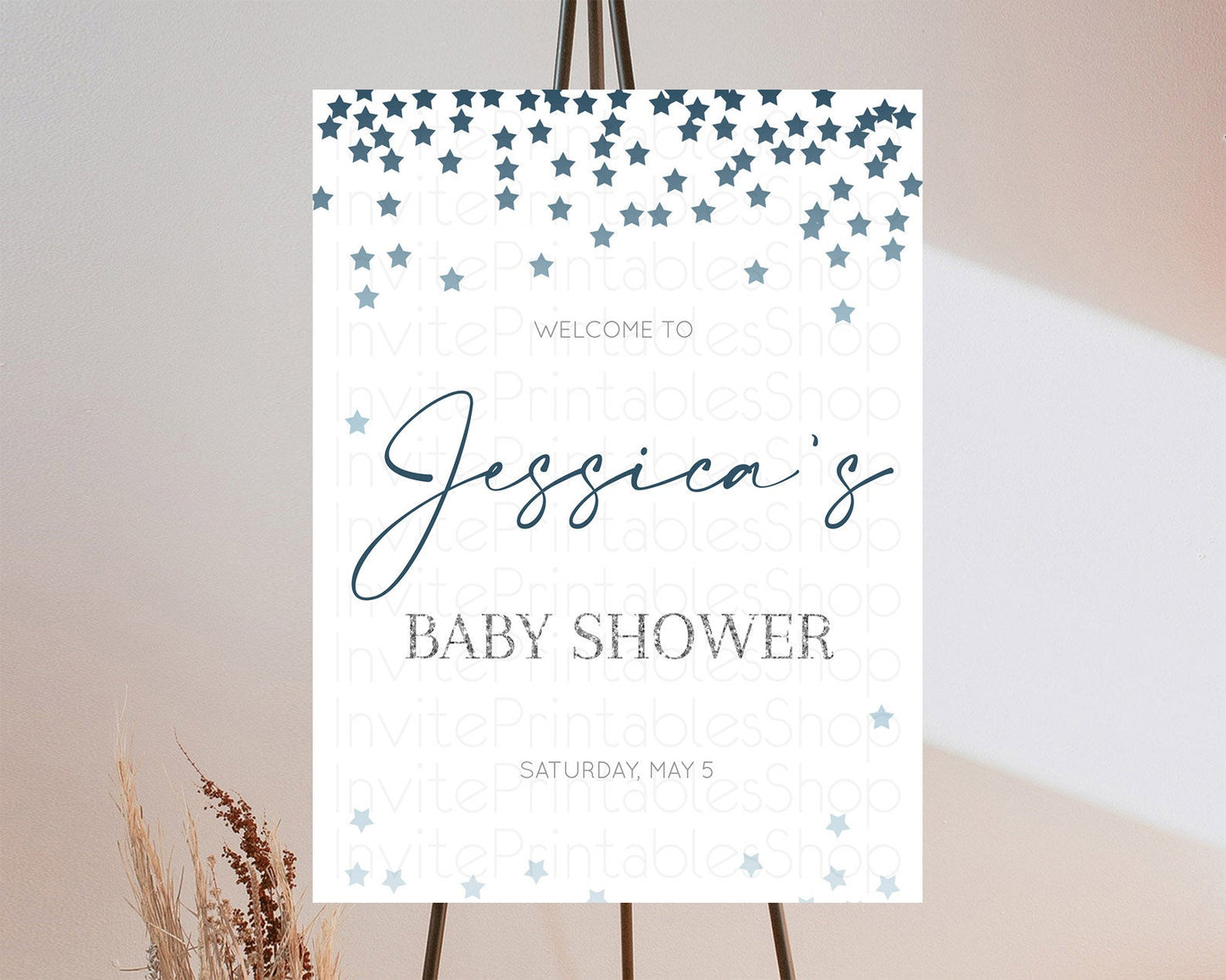 Star Baby Shower Welcome Board Pastel Stars Welcome Sign Shooting Star Rainbow Colorful Confetti Twinkle Little Star Welcome Sign D10308