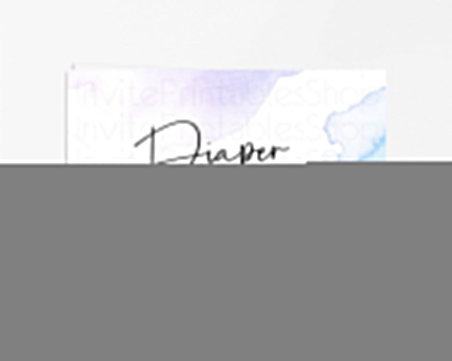 Pastel Diaper Raffle Card Pastel Rainbow Diaper Raffle Insert Colorful Ombre Watercolor Diaper Ticket Confetti Glitter Raffle Game D10215