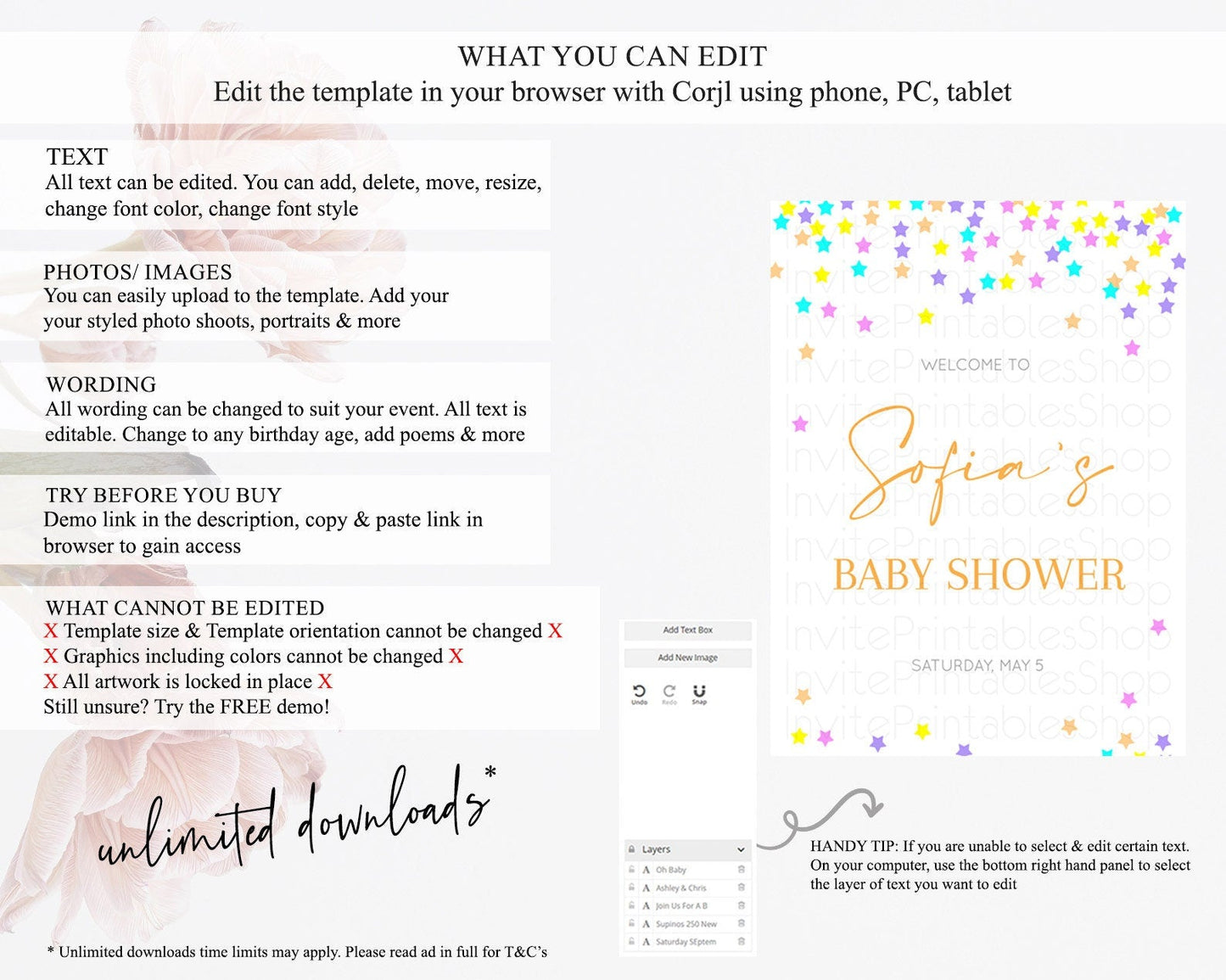 Star Baby Shower Welcome Board Pastel Stars Welcome Sign Shooting Star Rainbow Colorful Confetti Twinkle Little Star Welcome Sign D10397