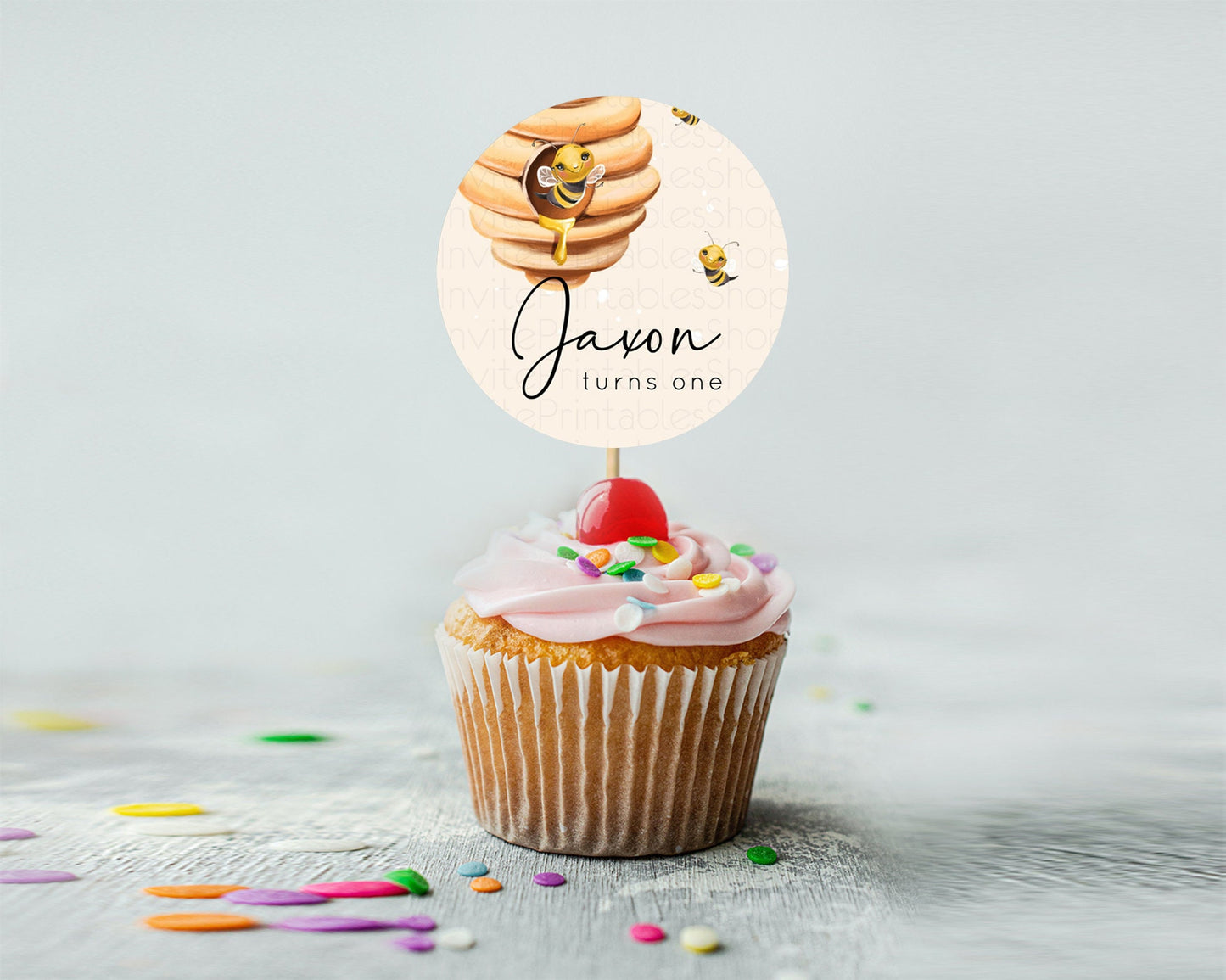 Bee Cupcake Toppers Queen Bee Cupcake Toppers Bee Day Cupcake Beehive Cupcake Topper Sweet Honey Bee First Birthday Party Décor D10754