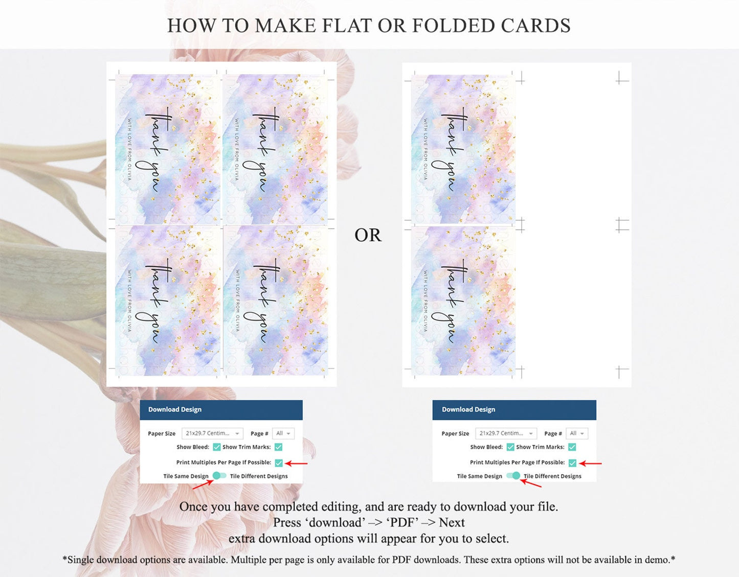 Pastel Thank You Rainbow Thank You Card Colorful Pastel Birthday Thank You Card Confetti Watercolor Pastel Teacher Thank You Cards D10585