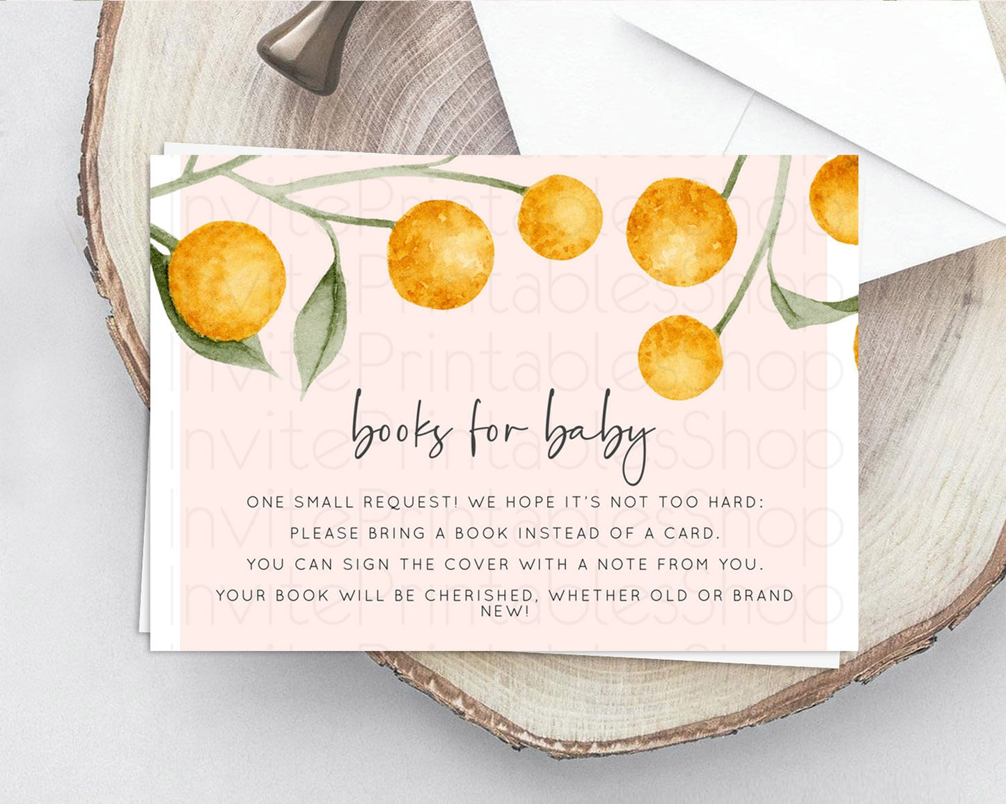 Editable Secret Garden Books For Baby Card Boho Wildflower Book Insert Paste