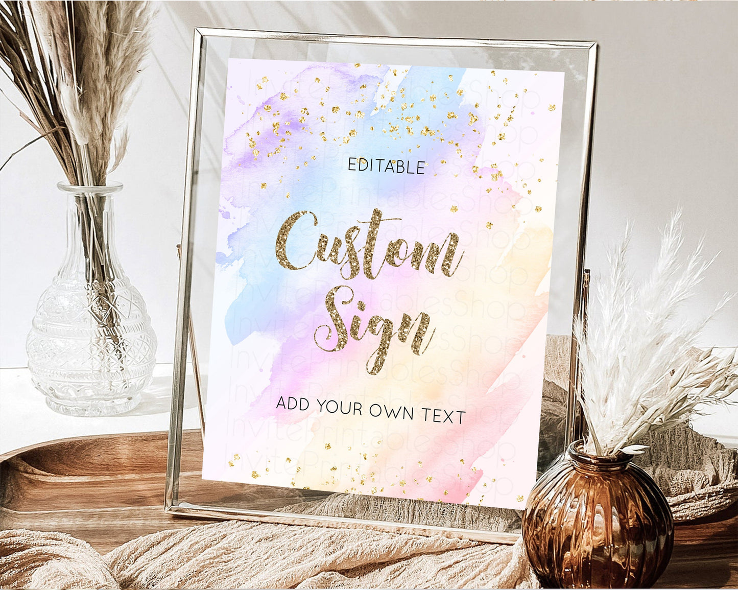 Editable Sign Table Sign Table Signs Party Sign Birthday Sign Food Sign Cust