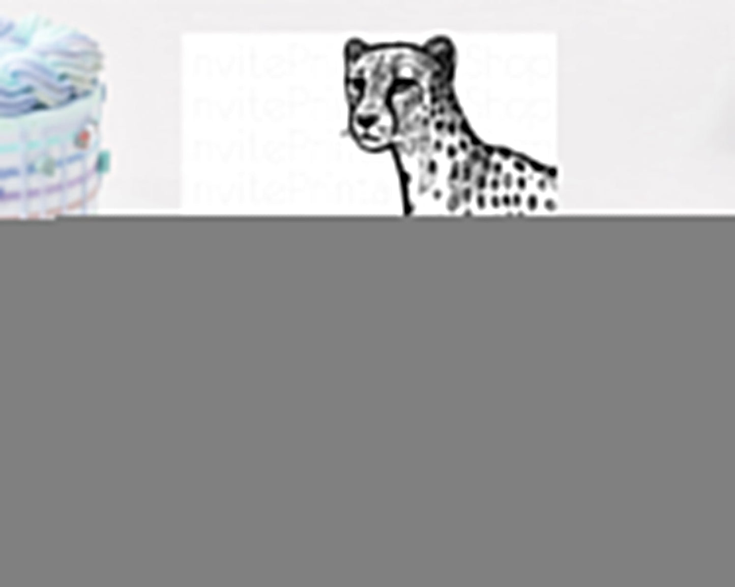 Cheetah Birthday Invitation Cheetah Invitation Cheetah Birthday Cheetah Safari Adventure Invite Cheetah Palm Leaf Invite Zoo Party D10290