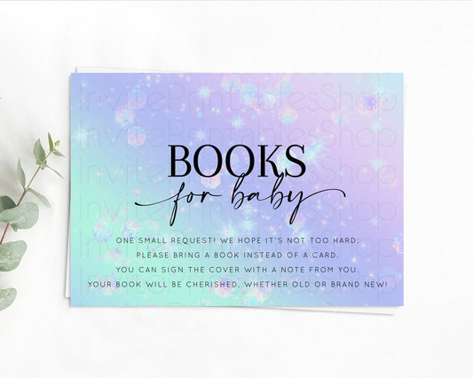 Editable Rainbow Books For Baby Card Pastel Book Insert Colorful Pastel Wate