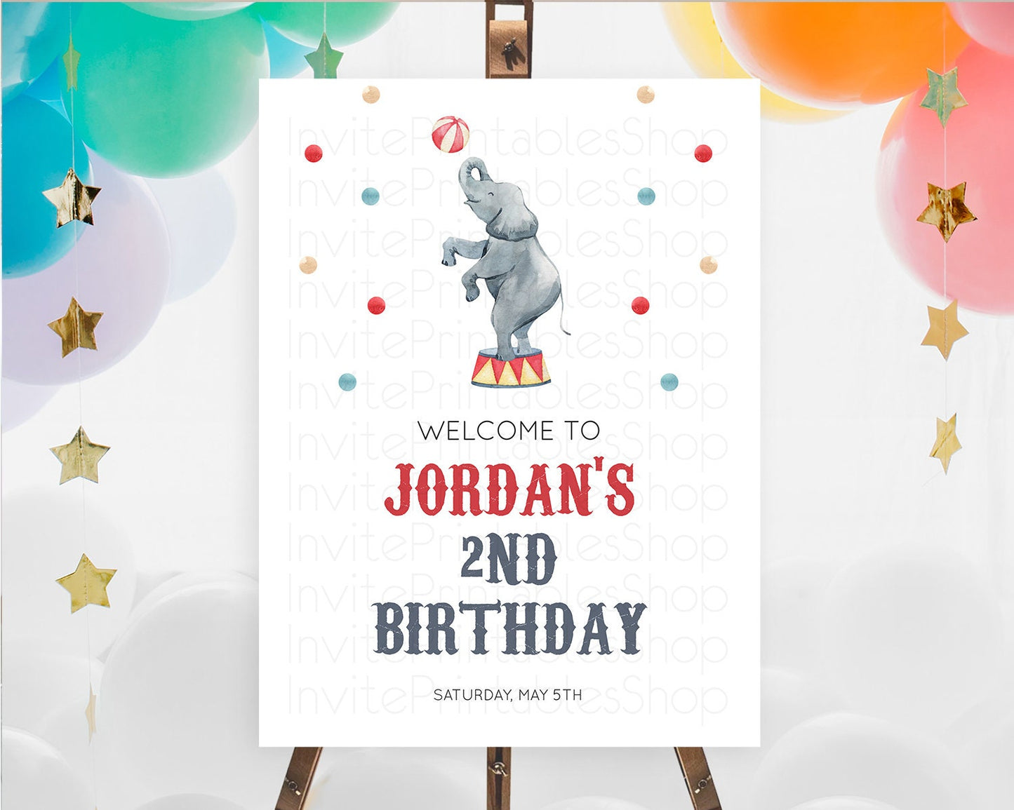 Circus Welcome Sign Carnival Welcome Board Step Right Up Circus Welcome Poster Circus Decor Carnival First Birthday Welcome Sign D10461
