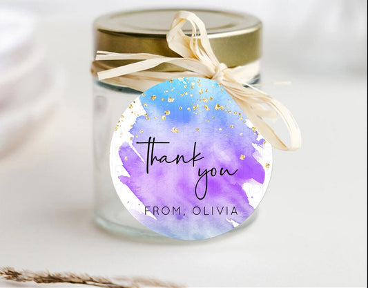 Editable Pastel Thank You Tags Rainbow Thank You Gift Tags Colorful Pastel F