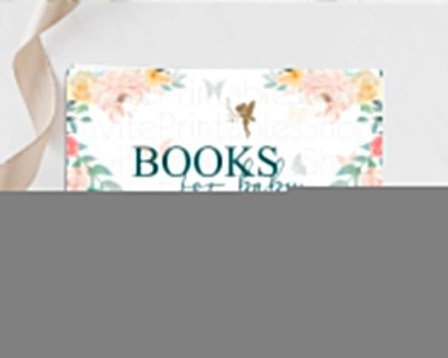 Fairy Books For Baby Card Fairy Book Insert Enchanted Garden Fairy Book Card Pastel Floral Butterfly Cards Secret Garden Book Poem D10239