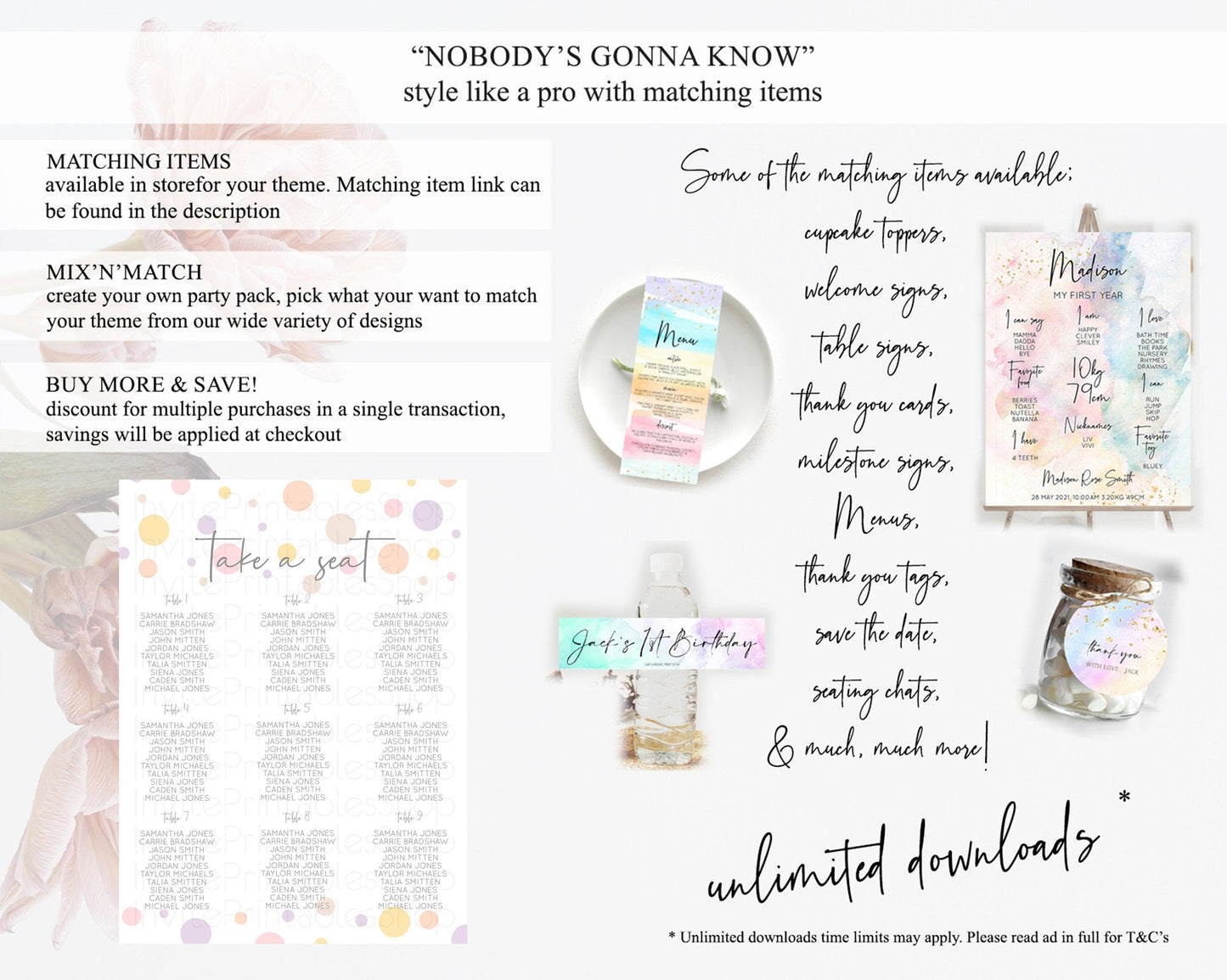 Pastel Seating Chart Pastel Confetti Seating Chart Bubbles Sprinkles Seating Sign Colorful Rainbow Decor Confetti Seating Board D10759