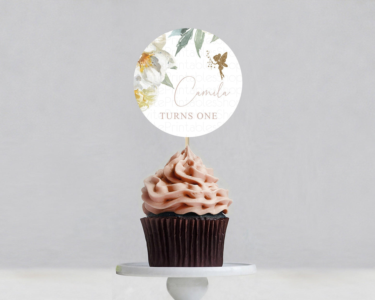 Fairy Cupcake Toppers Pastel Fairy Cupcake Toppers Fairy Floral Garden Cupcake Topper Enchanted Garden Floral Butterfly Party Decor D10800