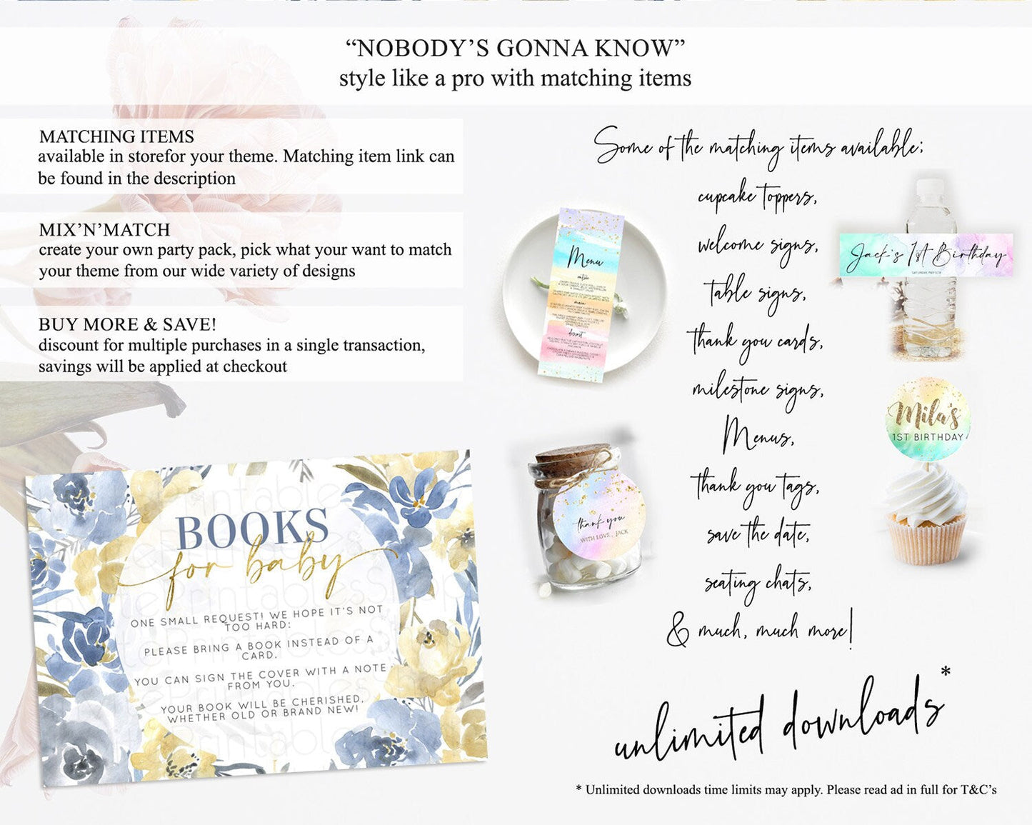Secret Garden Books For Baby Card Boho Wildflower Book Insert Pastel Flower Garden Baby Shower Card Flower Guests Book Poem Request D10189