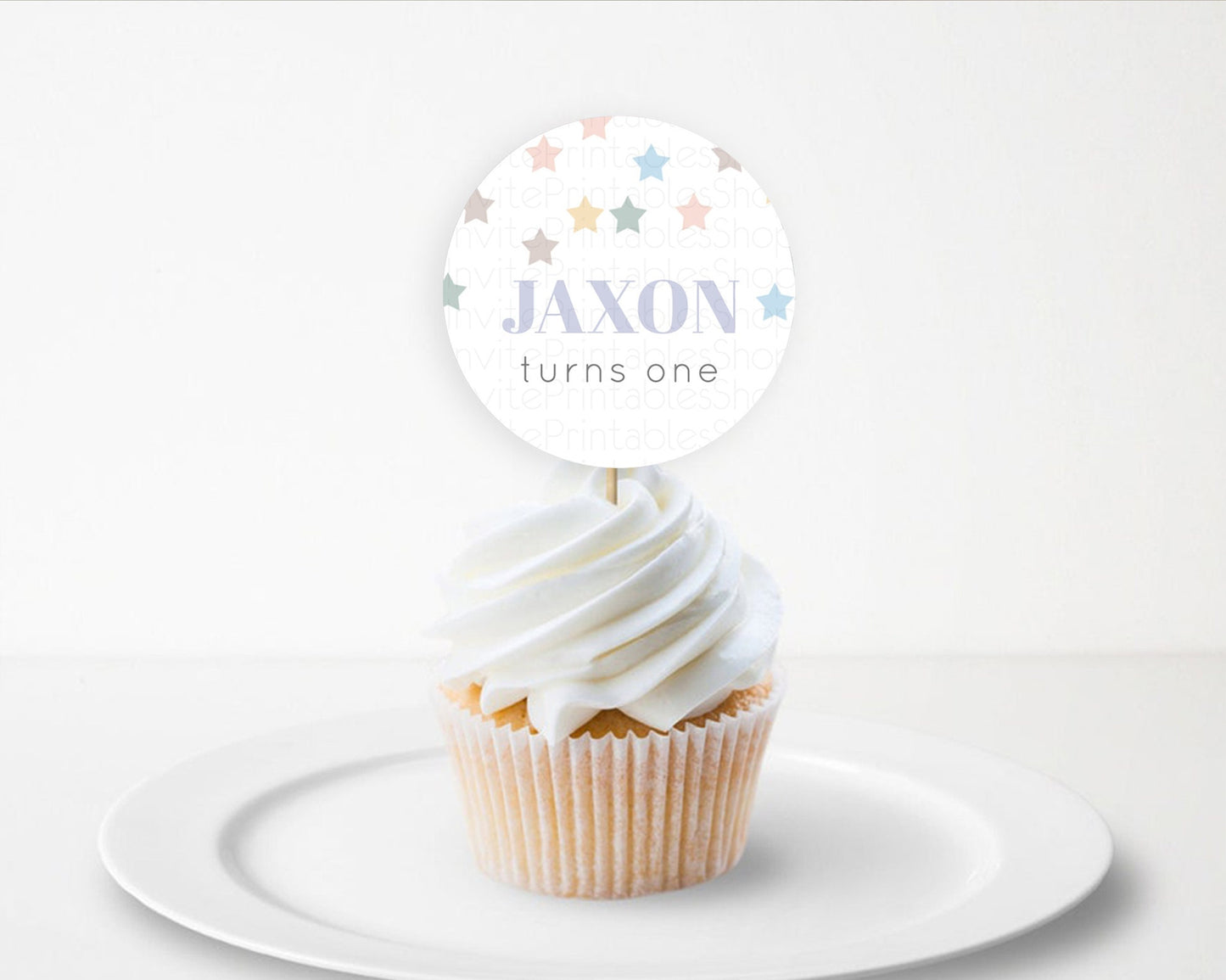 Star Cupcake Toppers Pastel Stars Cupcake Toppers Shooting Star Sprinkle Stars Rainbow Colorful Confetti Twinkle Little Star Decor D10795