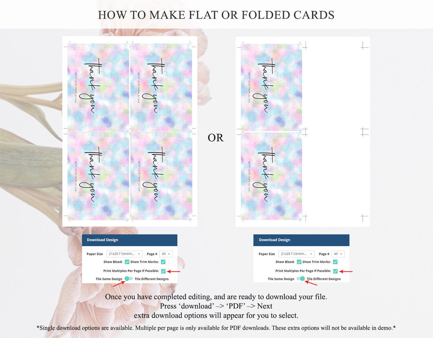 Pastel Thank You Rainbow Thank You Card Colorful Pastel Birthday Thank You Card Confetti Watercolor Pastel Teacher Thank You Cards D10694