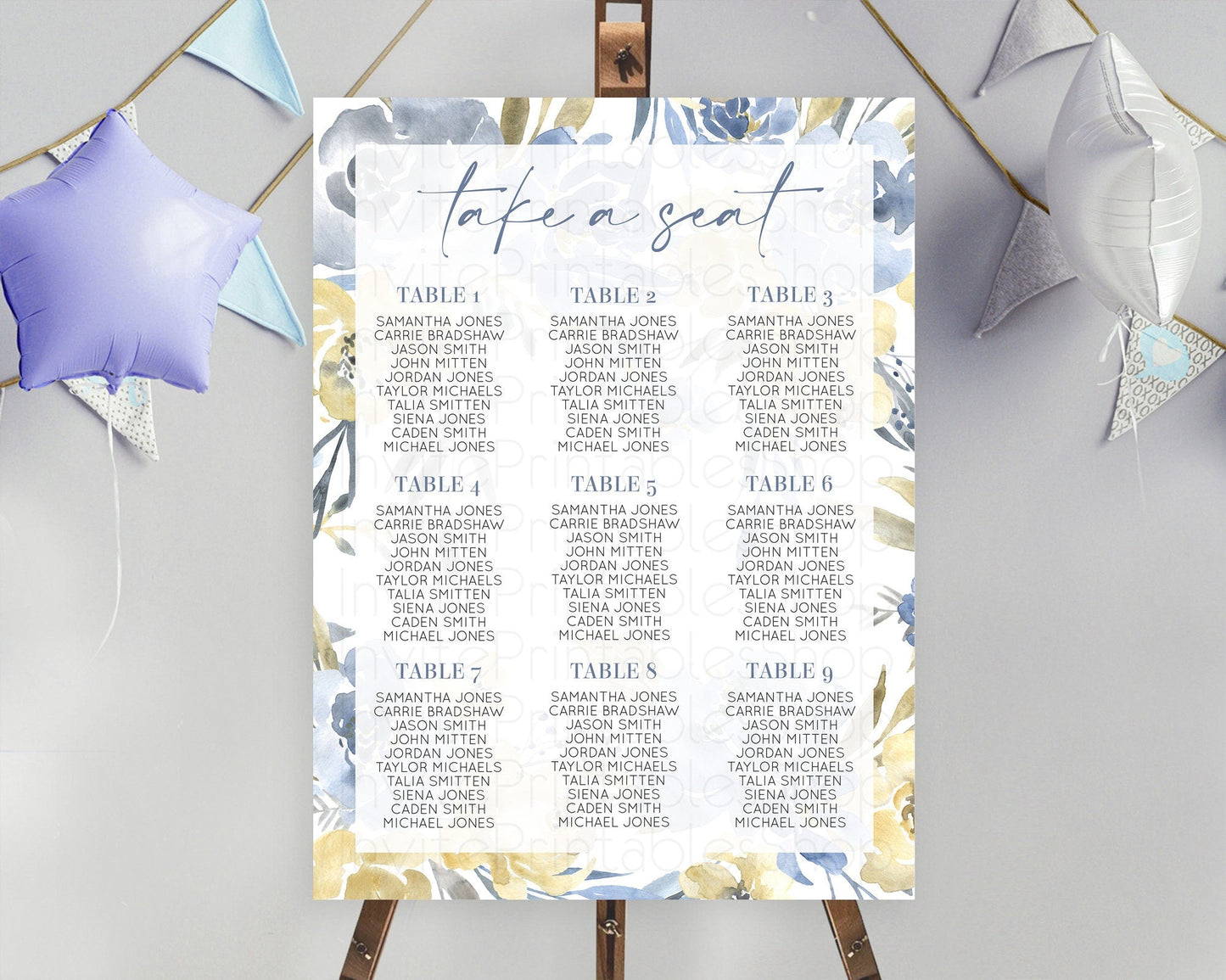 Secret Garden Seating Chart Wildflower Seating Chart Pastel Flowers Seating Chart Enchanted Garden Boho Floral Take A Seat Decor D10189