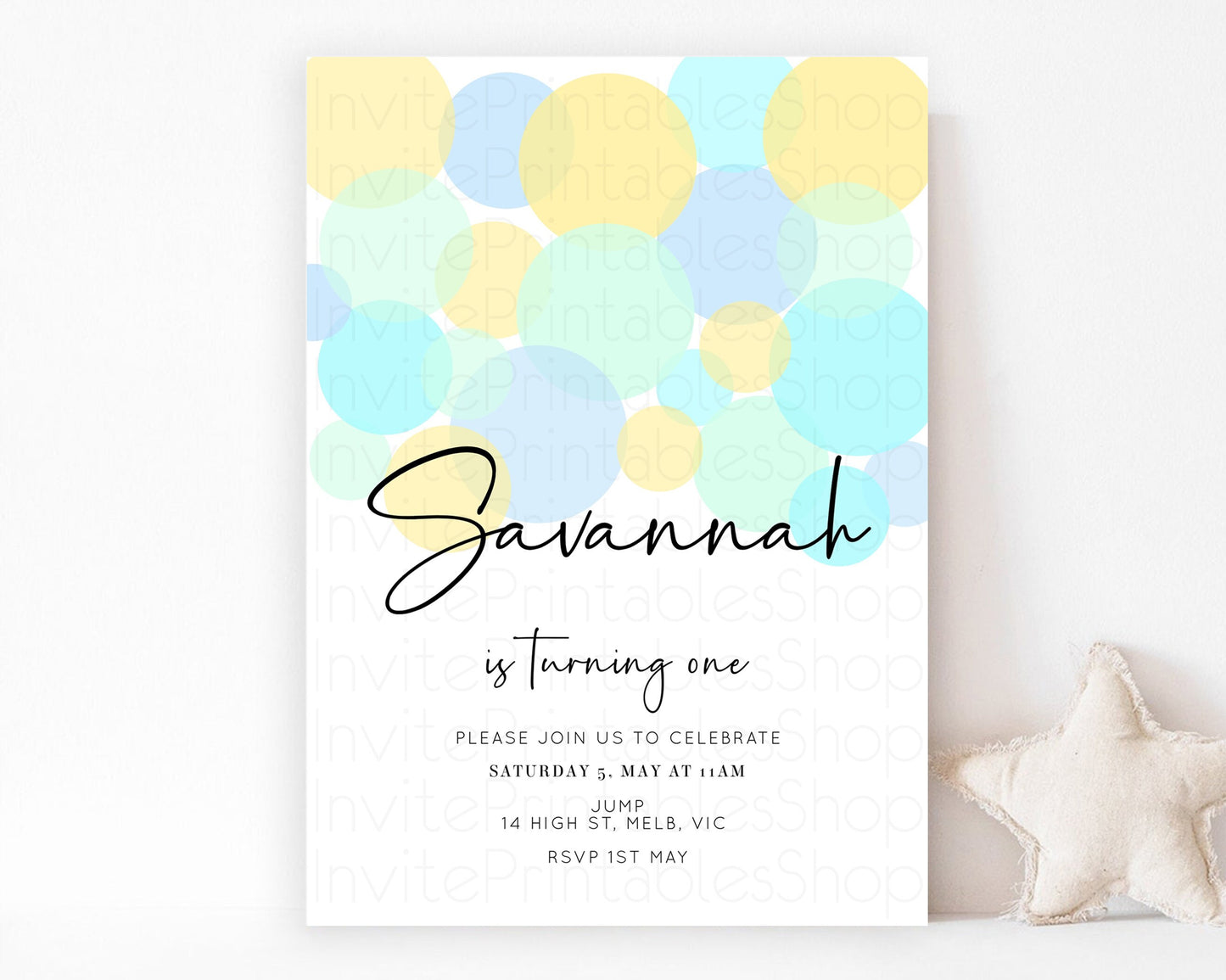 Bubbles Birthday Invitation Rainbow Confetti Invite Pastel Sprinkles Invite Pastel Colorful Art Fun Simple Birthday Invite 1st 2nd 3rd 208