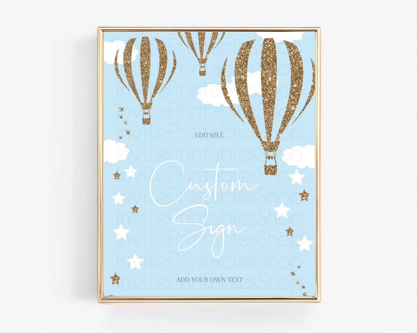 Hot Air Balloon Sign Hot Air Balloon Table Sign Decor Adventure Awaits Mr. ONEderful Party 1st Birthday Baptism Baby Shower D10332