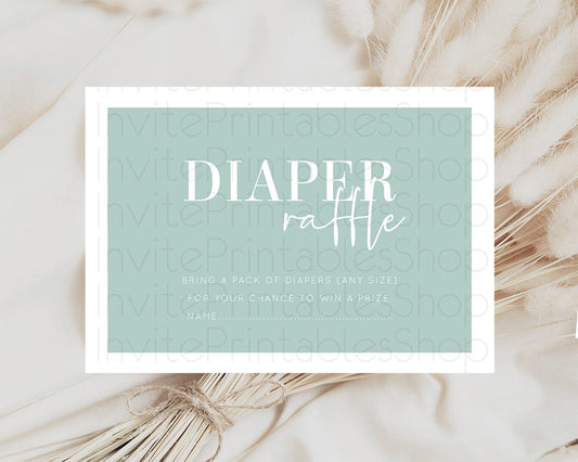 Editable Diaper Raffle Diaper Request Diaper Insert Card Baby Shower Diaper