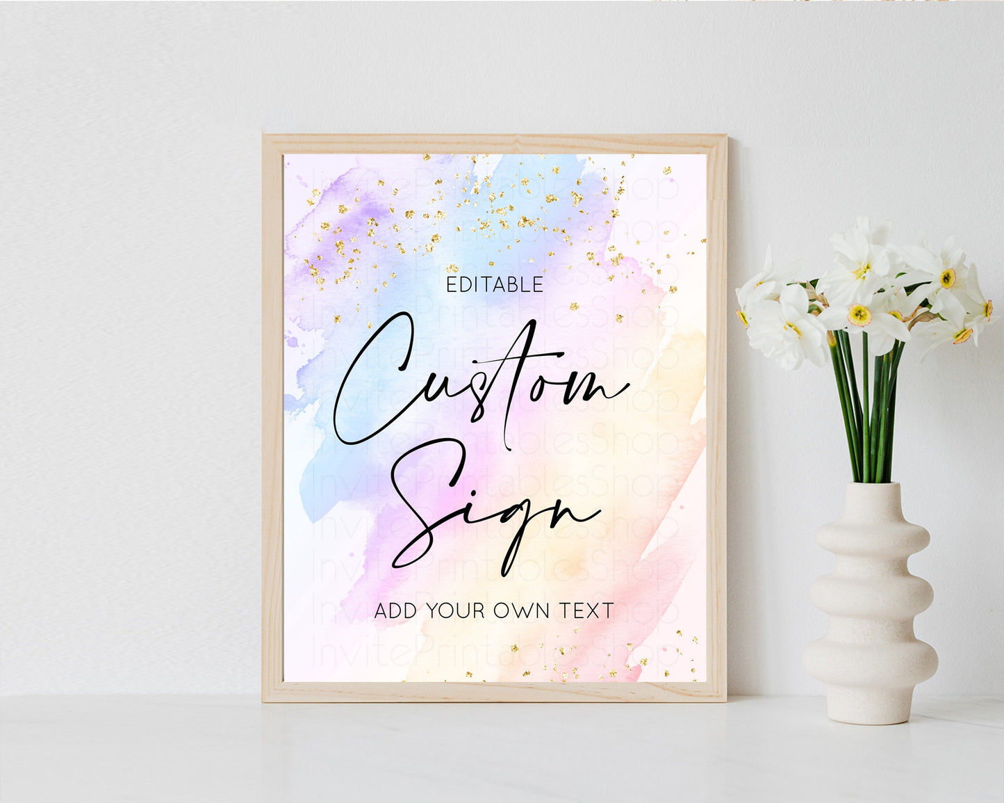 Sign Table Sign Table Signs Party Sign Birthday Sign Food Sign Custom Sign for Wedding Christening Birthday Baptism 8x10 t600